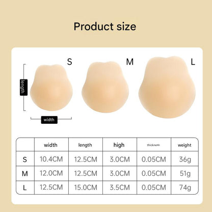 Size M 3 Pairs Skin Color Reusable Silicone Breast Lift Nipple Covers - Invisible Adhesive Bra Pasties for Seamless Lift & Coverage