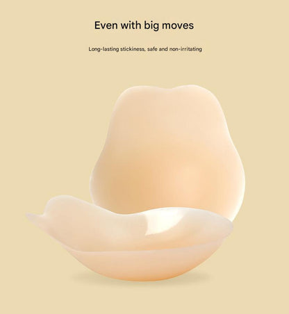 Size L 3 Pairs Skin Color Reusable Silicone Breast Lift Nipple Covers - Invisible Adhesive Bra Pasties for Seamless Lift & Coverage