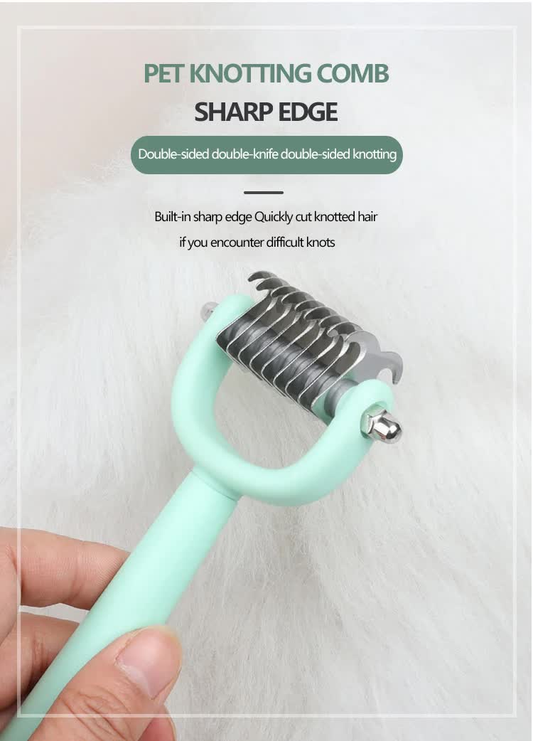 Blue Complete 5-in-1 Pet Grooming Care Kit - Professional Deshedding Brushes, Combs & Nail Clippers Set for Dogs & Cats
