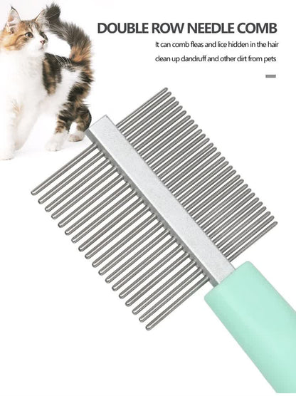 Blue Complete 5-in-1 Pet Grooming Care Kit - Professional Deshedding Brushes, Combs & Nail Clippers Set for Dogs & Cats