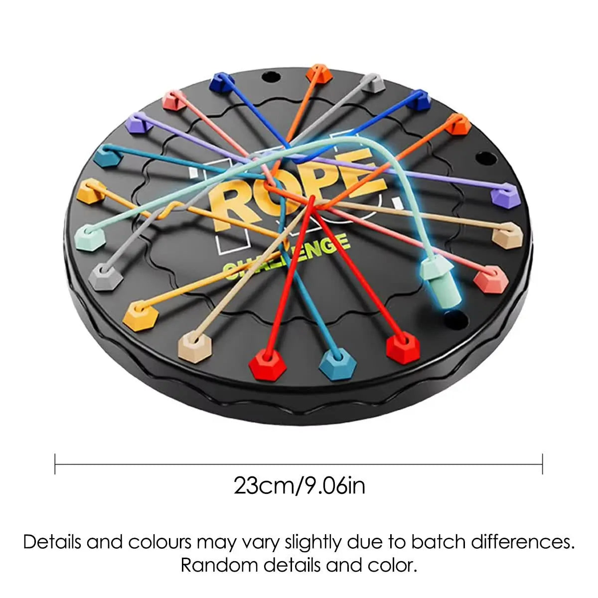 Rope Tangle Challenge Game (23x23CM) - Logic & Focus Educational Toy, Critical Thinking Puzzle for Kids & Family Interactive Fun Femina Worldwide