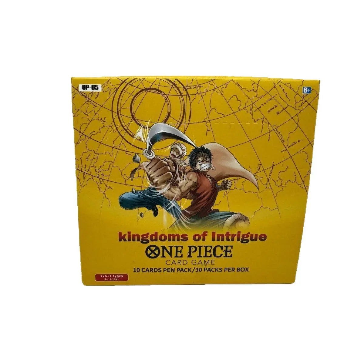 One Piece Themed Trading Card Game 300 Pieces Booster Box Set Kingdoms of Intrigue Anime Battle Collectibles Featuring Sabo Zoro and Sanji Yellow Edition Femina Worldwide