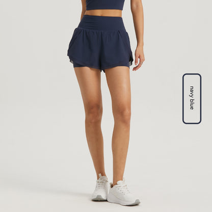 Outdoor Fake Two Pieces Leisure Sports Shorts For Women