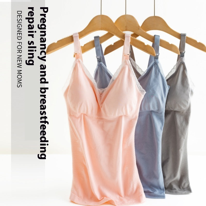Postpartum Front Vest Front Buckle Camisoles For Breastfeeding