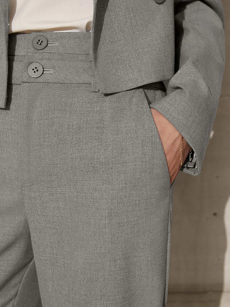 Amii Minimalism Spring New Women'S Suit Fashion Solid Lapel Suit Coat Women Loose Shorts Causal High Waist Female Pants 12130066