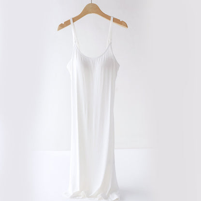 Plus Size Loose Camisoles For Breastfeeding Base Skirt With Chest Pad Sunderwear-free