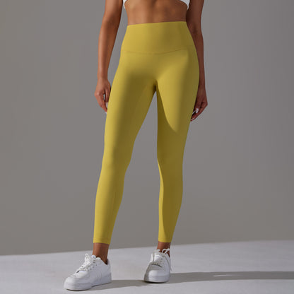 Double-sided Sanding Nude Feel Breathable Cropped Pants Hip Lifting Peach Sports Fitness Yoga Pants